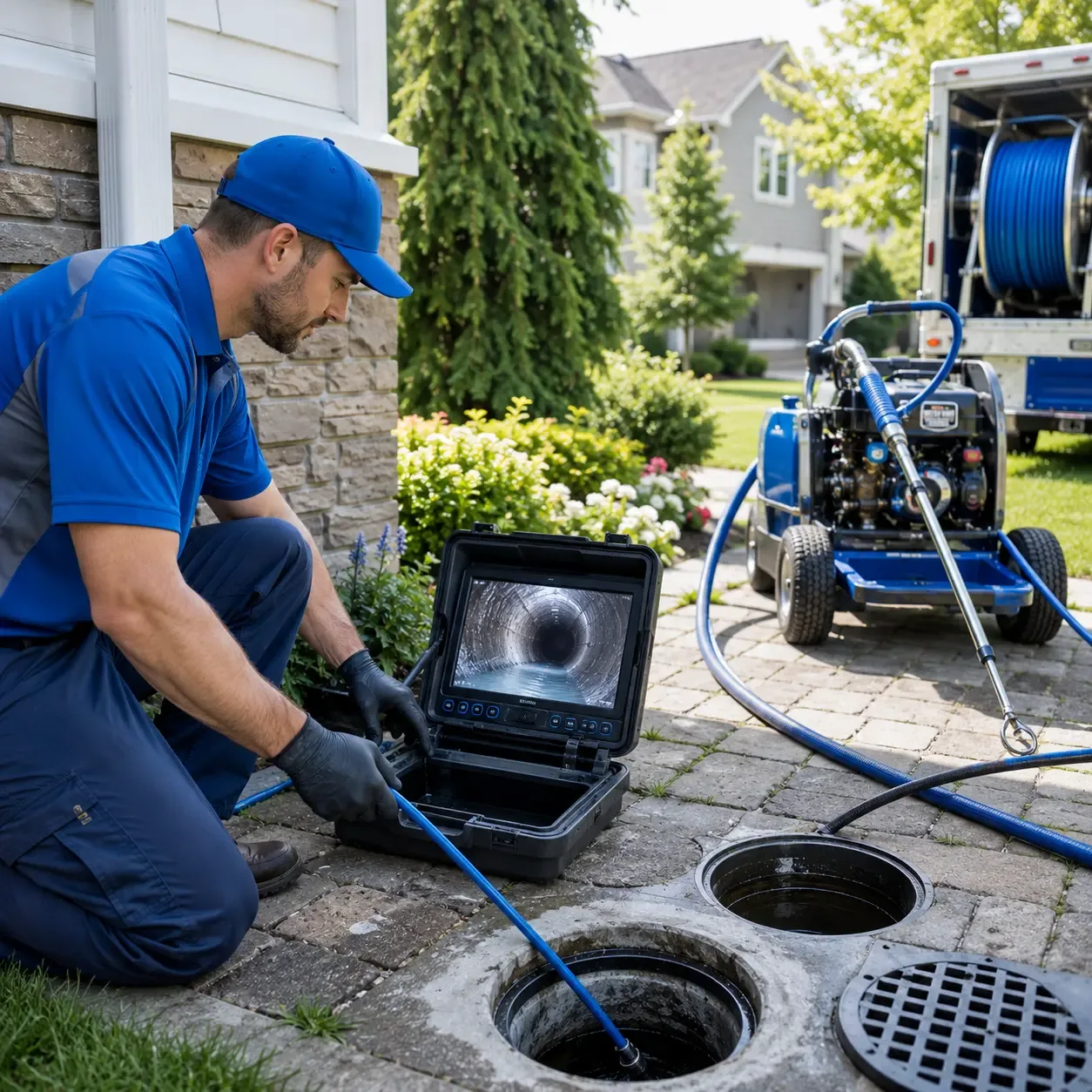Outdoor drain cleaning professionals serving Balsam Grove, NC