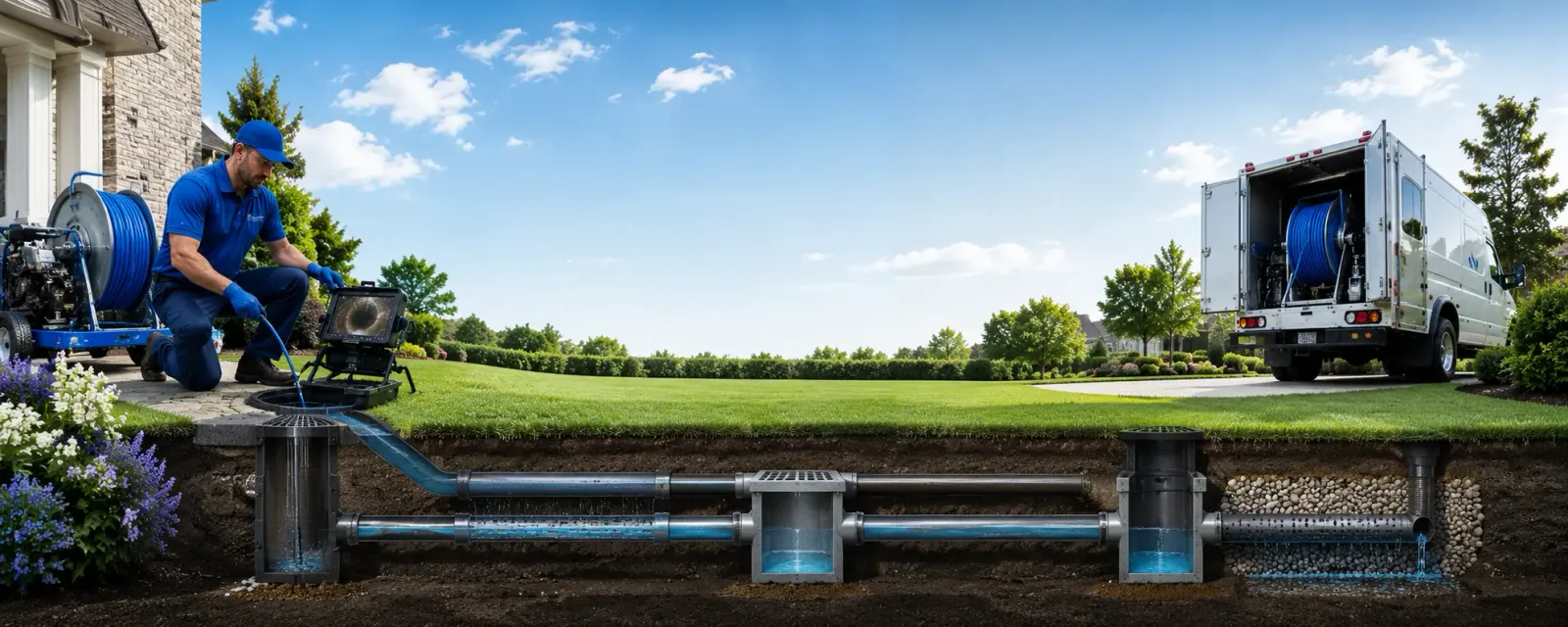 Outdoor drain cleaning information for Balsam Grove, NC